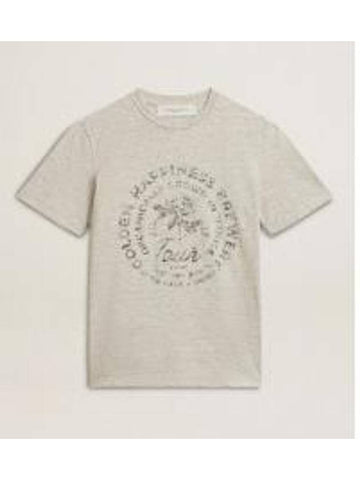 24 F W Printed Cotton Jersey T-Shirt GWP01220P00162460267 B0031177545 - GOLDEN GOOSE - BALAAN 1