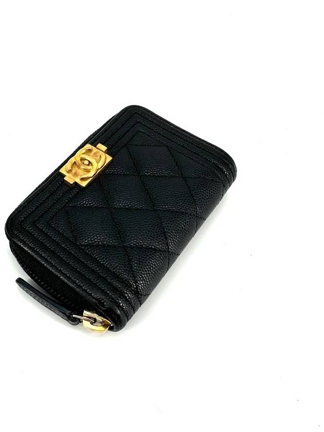 Boy Caviar Gold Card Wallet Zipper Doll - CHANEL - BALAAN 6