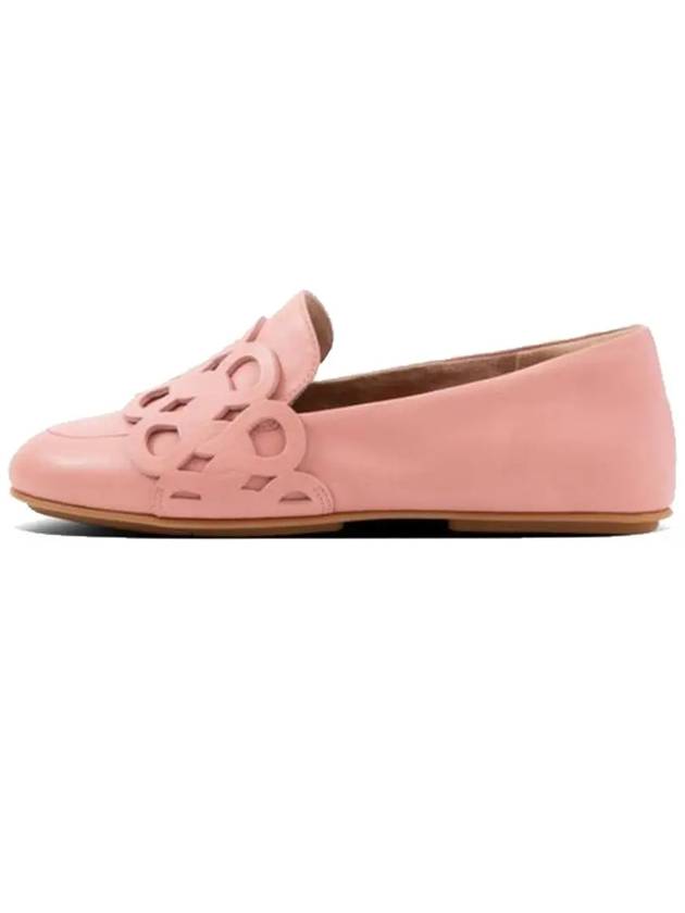 Lena Int Wine Loop Loafers Rose Pink Leather Women - FITFLOP - BALAAN 3