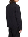 Tela Mock Neck Zip-up Jacket Black - STONE ISLAND - BALAAN 4