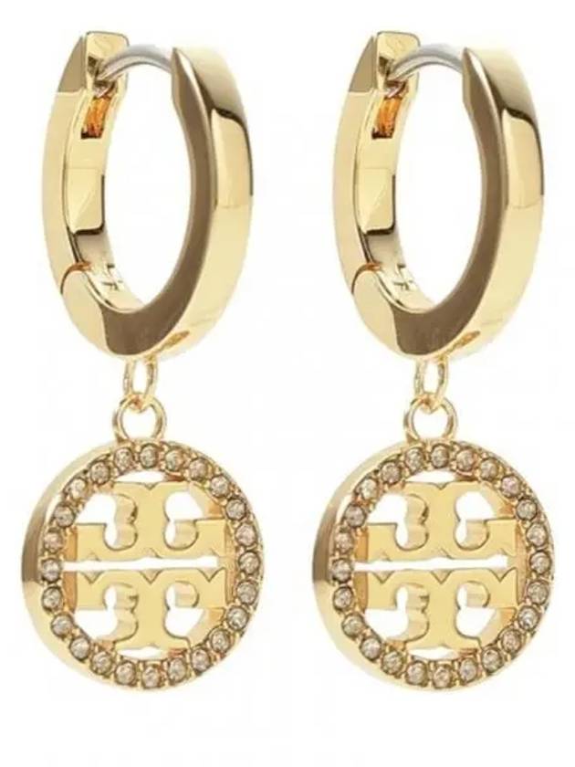 Miller Pave Hoop Earrings Gold - TORY BURCH - BALAAN 2