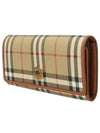 Check Long Wallet Beige - BURBERRY - BALAAN 3