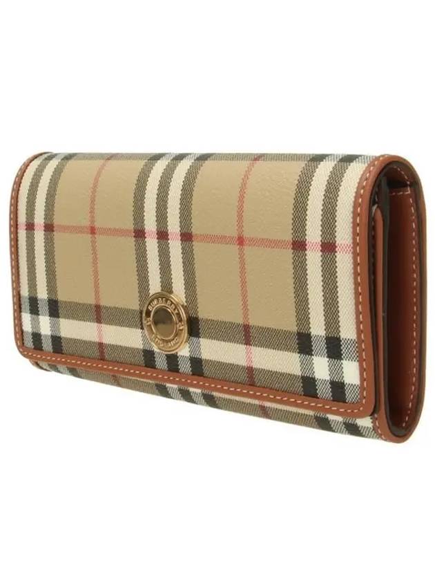 Check Long Wallet Beige - BURBERRY - BALAAN 3