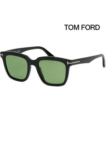 Sunglasses TF646 01N MARCO 02 Black Horn Rim Square - TOM FORD - BALAAN 1