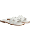 Oran Calfskin Slippers Blanc - HERMES - BALAAN 2