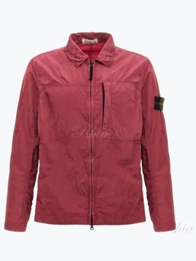 Nylon Metal Econyl Long Sleeve Shirt Red - STONE ISLAND - BALAAN 2