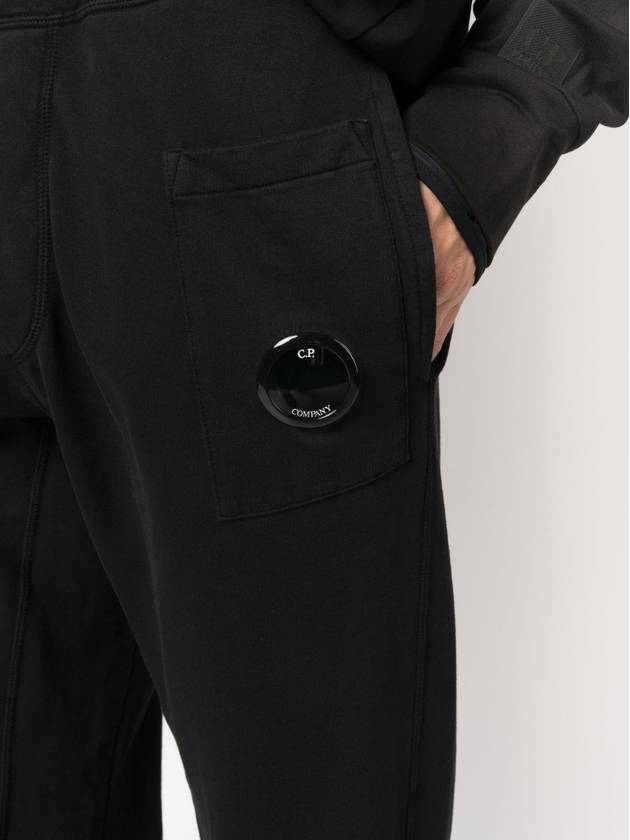 Light Fleece Utility Track Pants Black - CP COMPANY - BALAAN 3