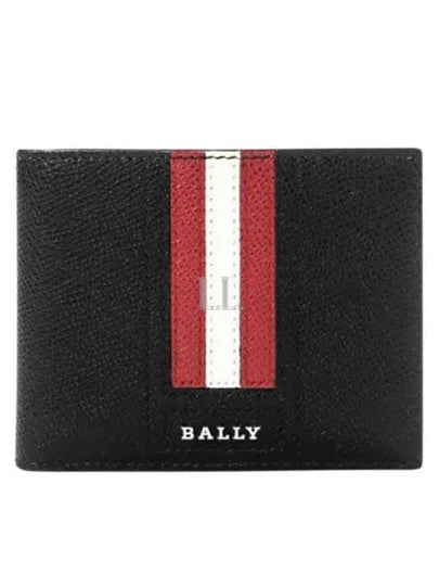 Men's Tevye Leather Half Wallet Black - BALLY - BALAAN 2