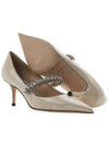 Women s Bing Pumps Heel PUMP 65 PAT LINEN - JIMMY CHOO - BALAAN 5