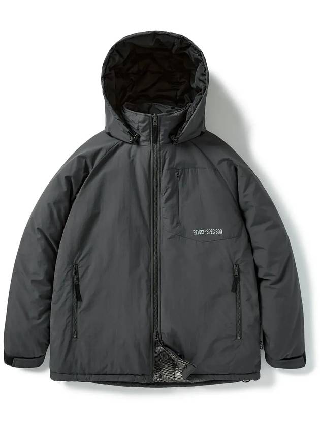 Utility Number Code Hit Padding Parka Dark Grey - FLUKE - BALAAN 3