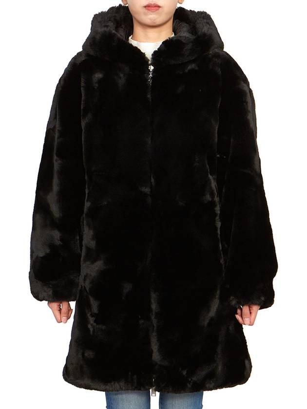 State Bunny Fur Jacket Black - MOOSE KNUCKLES - BALAAN 4