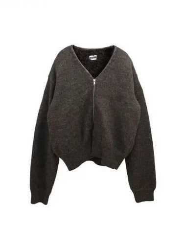 V neck wool zip up cardigan - MAGLIANO - BALAAN 1