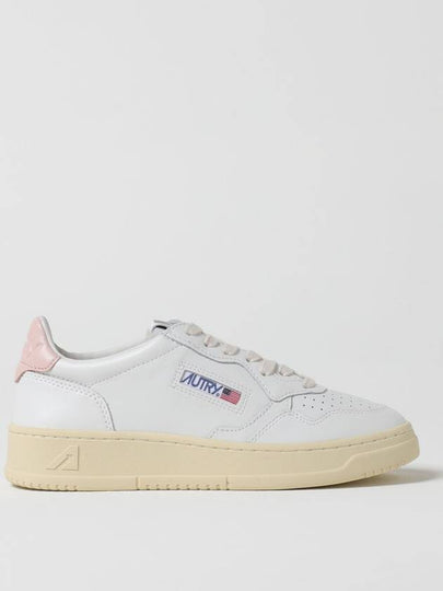 Medalist Pink Tab Leather Low Top Sneakers White - AUTRY - BALAAN 2