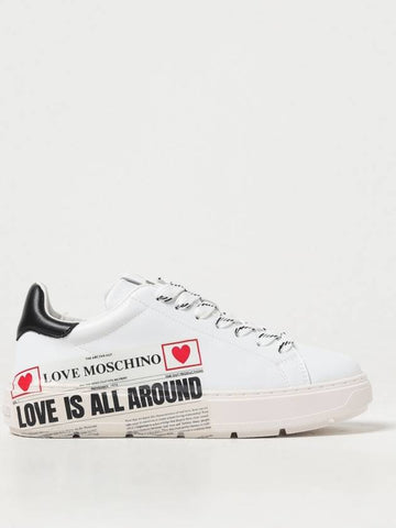 Sneakers Love Moschino in pelle con logo - MOSCHINO - BALAAN 1