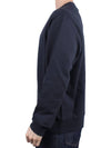 embroid logo crew neck sweatshirt navy - HERNO - BALAAN 5