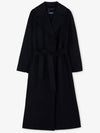 S Poldo Wool Robe Style Coat Black - MAX MARA - BALAAN 3