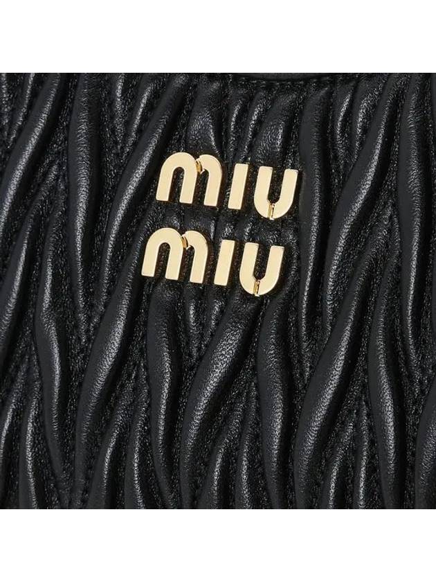 Matelasse Nappa Leather Shoulder Bag Black - MIU MIU - BALAAN 7