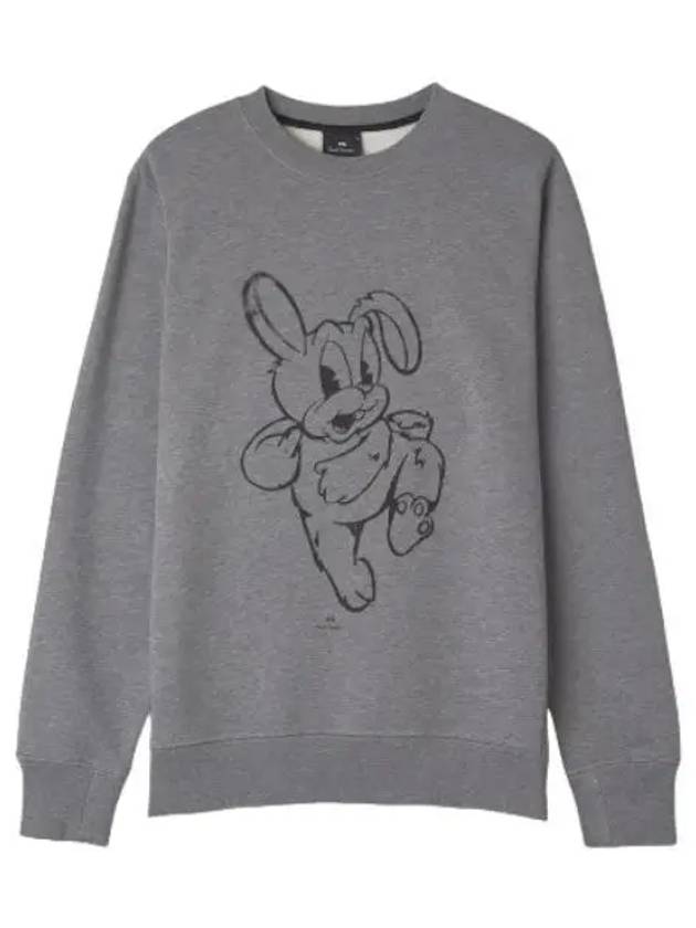 Spray Rabbit Logo Sweatshirt Gray T Shirt - PAUL SMITH - BALAAN 1