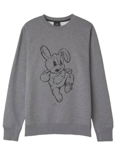 Spray Rabbit Logo Sweatshirt Gray - PAUL SMITH - BALAAN 1