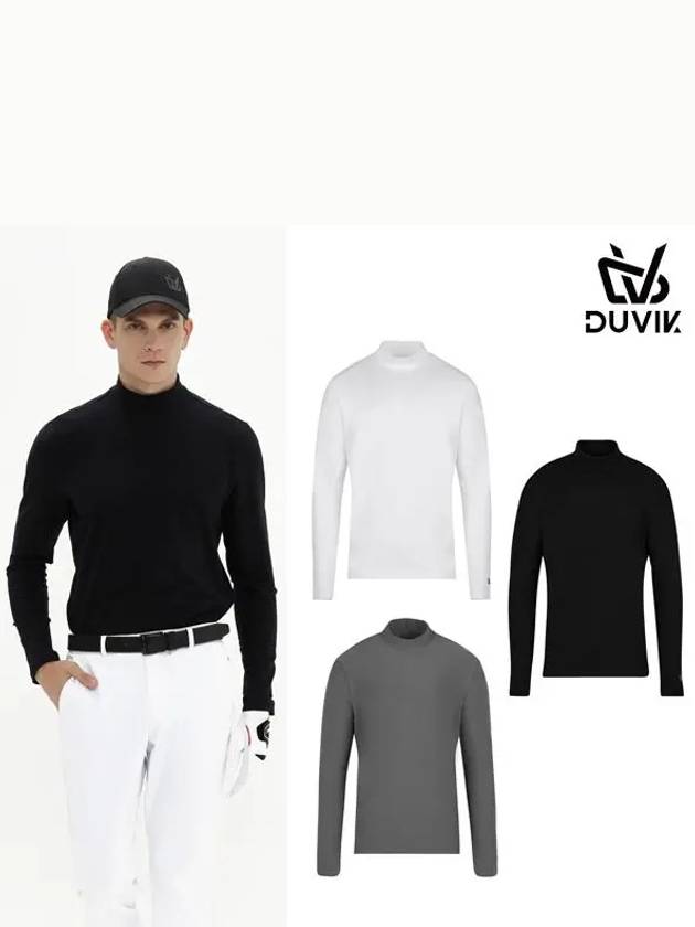 COTNA brushed half-neck long sleeve T-shirt DD3MTS161MG - DUVIK - BALAAN 2