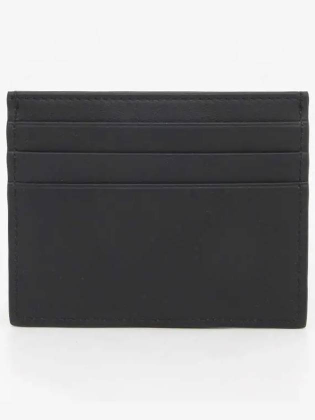 Logo Leather Card Wallet Black Yellow - FENDI - BALAAN 3