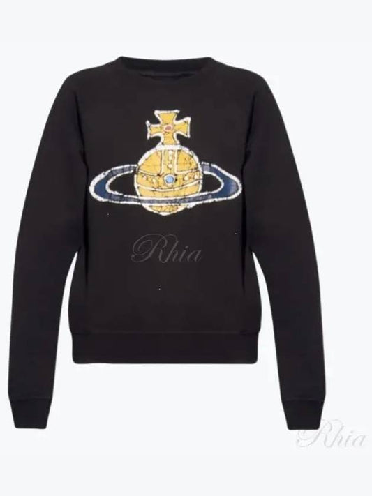 Time Machine Raglan Sweatshirt Black - VIVIENNE WESTWOOD - BALAAN 2