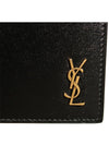 Tiny Monogram Half Wallet Black Gold - SAINT LAURENT - BALAAN 9