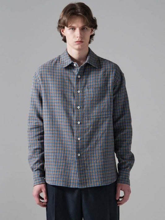 Panama Check Shirt Blue - FILLCHIC - BALAAN 1