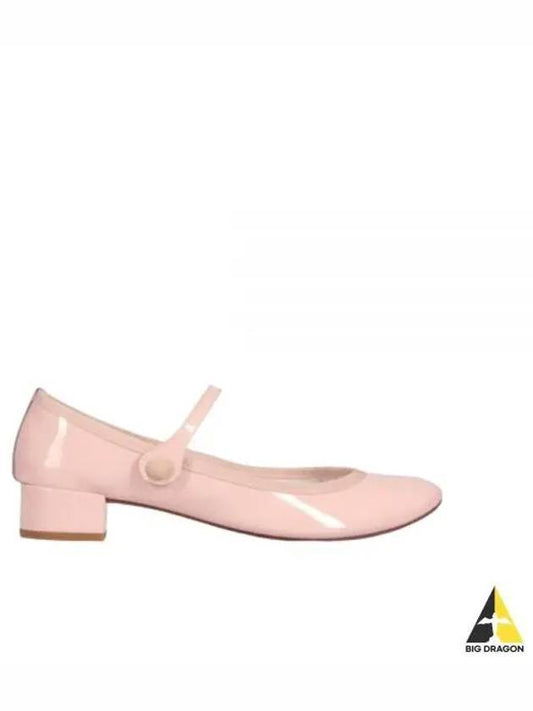 Women's Rose Mary Jane Middle Pumps Iconic Pink - REPETTO - BALAAN 2