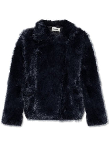 Faux Fur Coat Black - ZADIG & VOLTAIRE - BALAAN 1