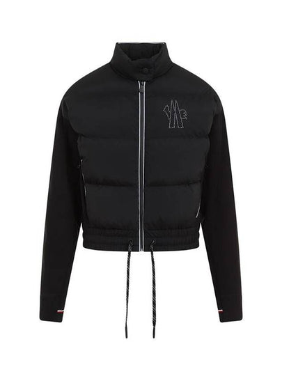 Grenoble Padded Zip-Up Sweatshirt Black - MONCLER - BALAAN 2