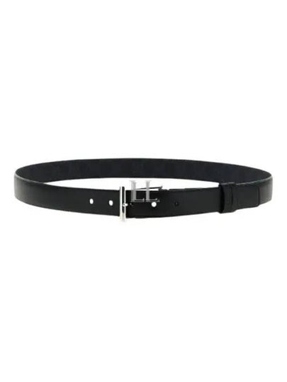 Rectangular Buckle Reversible Leather Belt Black Blue - GUCCI - BALAAN 2