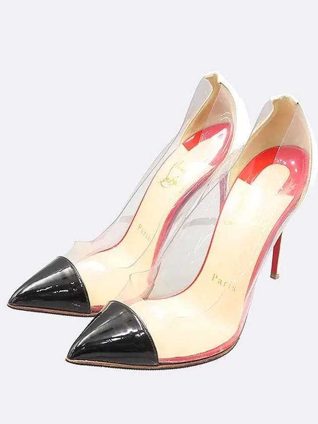 Multi color leather clear enamel point women s high heels 220MM - CHRISTIAN LOUBOUTIN - BALAAN 5