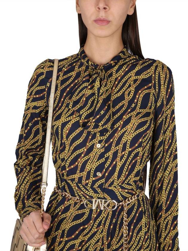 Michael Kors Chain Print Jumpsuit - MICHAEL KORS - BALAAN 4