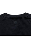 Paris Logo Patch Sweatshirt Black - AMI - BALAAN 7