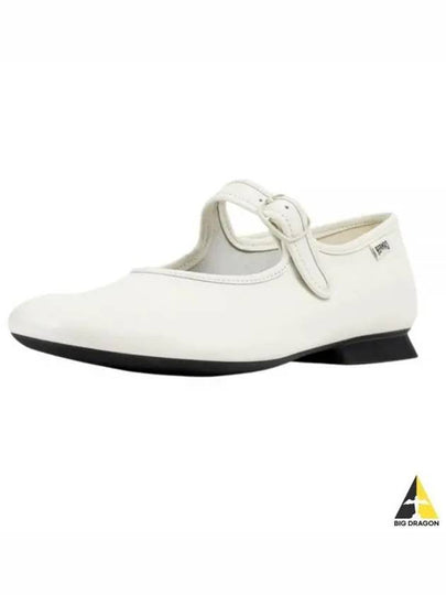 Casi Myra Leather Mary Jane Flat Shoes White - CAMPER - BALAAN 2