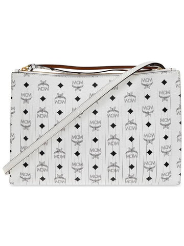 MCM Shoulder Bag Aren Medium, Women's, White - MCM - BALAAN 1