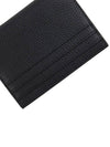 Embroidered Logo Calfskin Card Wallet Black - MARNI - BALAAN 8