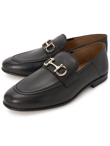 Ferragamo Gancini Men s Loafer GIN NERO 0758410 Foot EEE 001 - SALVATORE FERRAGAMO - BALAAN 1