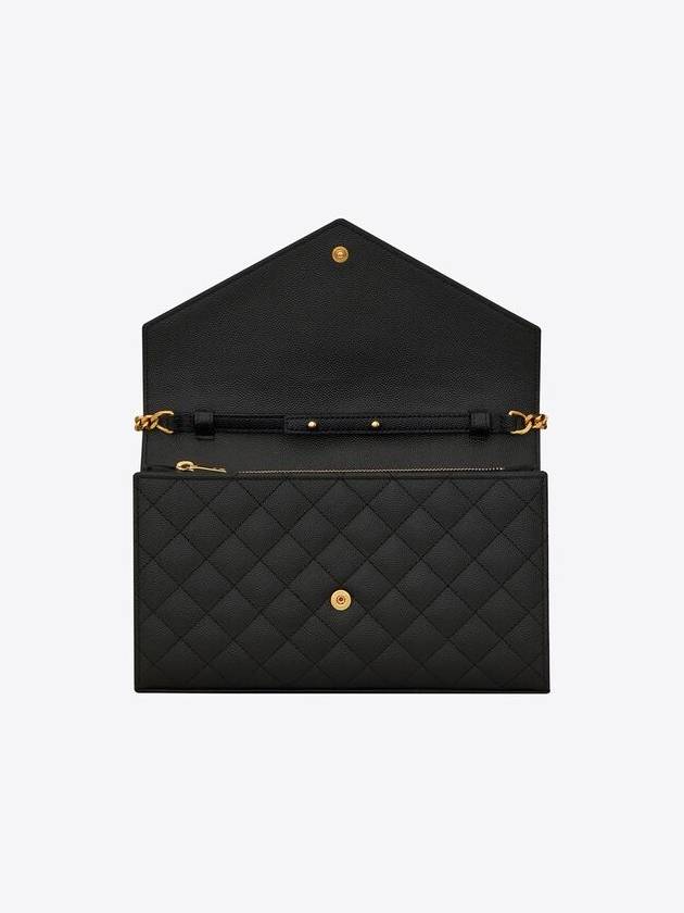 Cassandre Monogram Chain Cross Bag Black - SAINT LAURENT - BALAAN 7