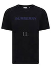 Logo Print Cotton Short Sleeve T-Shirt Black - BURBERRY - BALAAN 2