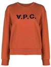 Elisa Logo Print Sweatshirt Brick Red - A.P.C. - BALAAN 2