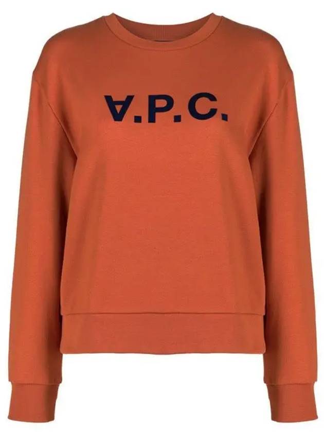 Elisa Logo Print Sweatshirt Brick Red - A.P.C. - BALAAN 2