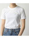 Short Sleeve Women's Rainbow Baby Fox Embroidery TShirt White EW00103KJ0037 - MAISON KITSUNE - BALAAN 2