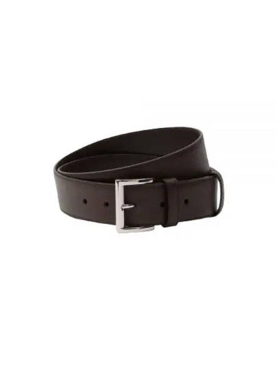 Saffiano Leather Belt Brown - PRADA - BALAAN 2