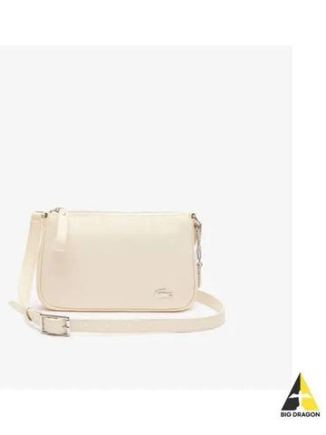 Women s Daily Lifestyle Baguette Bag Ivory - LACOSTE - BALAAN 1