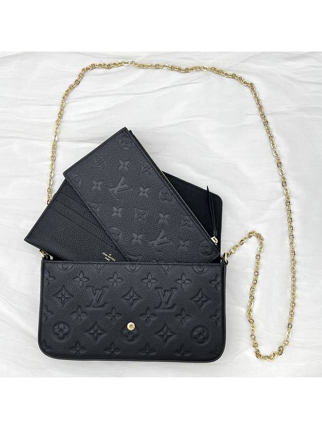 Felicie Pochette Shoulder Bag Black - LOUIS VUITTON - BALAAN 5