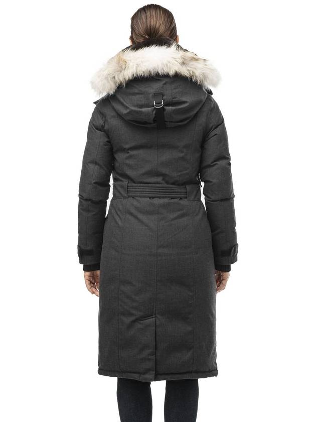 Women's Shera Hooded Long Parka Black - NOBIS - BALAAN 5