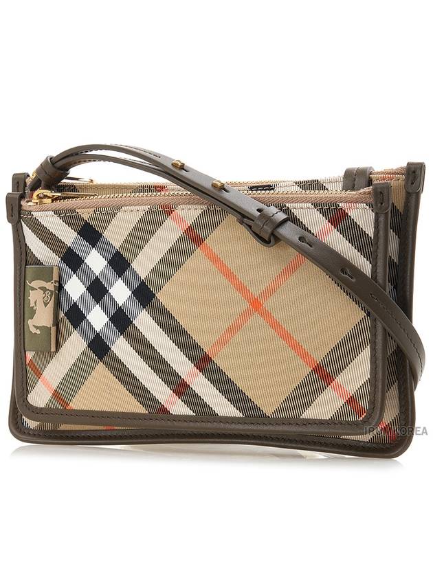 Check Cross Bag Beige - BURBERRY - BALAAN 3