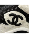 Women's Cruise Sneakers Full Logo Calfskin White - CHANEL - BALAAN 7